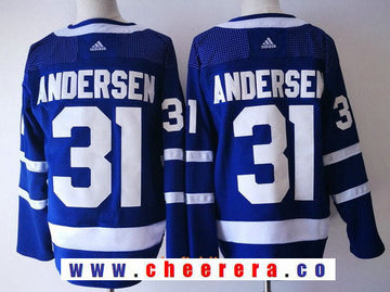 Frederik Andersen Toronto Maple Leafs royal Home jersey