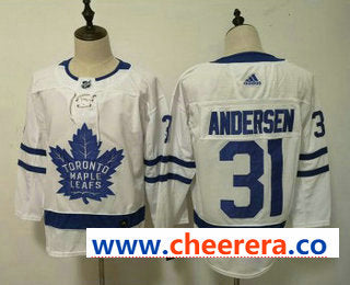Frederik Andersen Toronto Maple Leafs white jersey