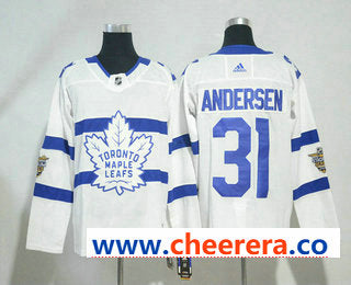 Frederik Andersen Toronto Maple Leafs white Winter Classic jersey
