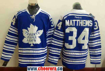 Auston Matthews Toronto Maple Leafs blue Winter Classic jersey