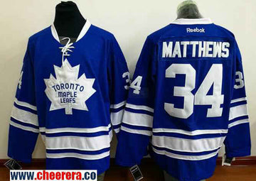 Auston Matthews Toronto Maple Leafs blue Third jersey