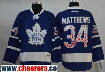 Auston Matthews Toronto Maple Leafs blue Fashion jersey