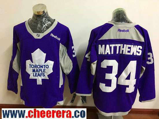Auston Matthews Toronto Maple Leafs purple Fashion jersey