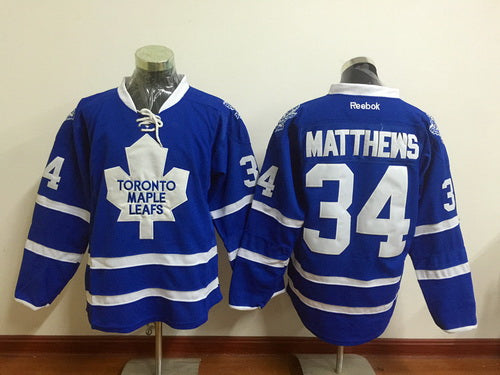 Auston Matthews Toronto Maple Leafs royal jersey