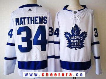 Auston Matthews Toronto Maple Leafs white Away jersey