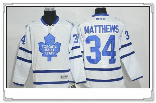 Auston Matthews Toronto Maple Leafs white Away jersey