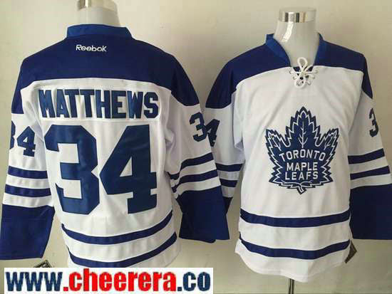 Auston Matthews Toronto Maple Leafs white Third jersey