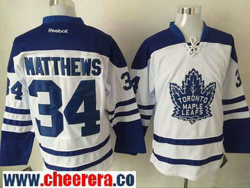 Auston Matthews Toronto Maple Leafs white Third jersey
