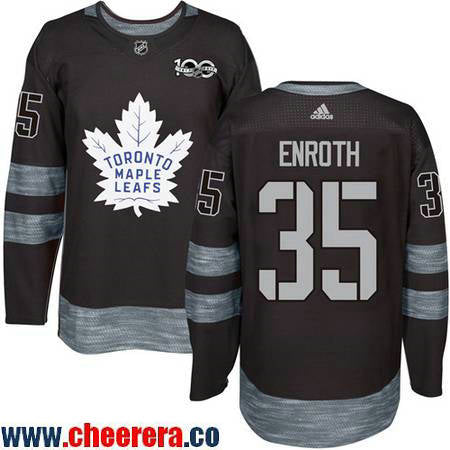 Jhonas Enroth Toronto Maple Leafs black jersey