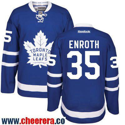 Jhonas Enroth Toronto Maple Leafs royal Home jersey
