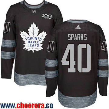 Garret Sparks Toronto Maple Leafs black jersey