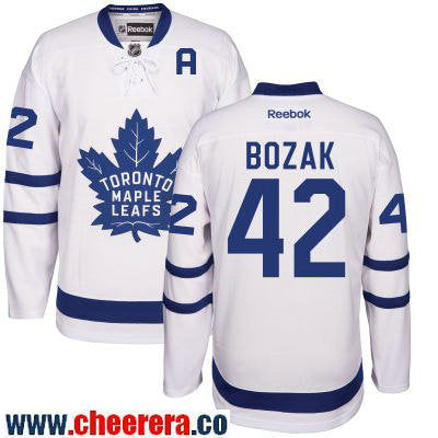Tyler Bozak Toronto Maple Leafs white Away jersey