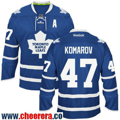 Leo Komarov Toronto Maple Leafs blue jersey