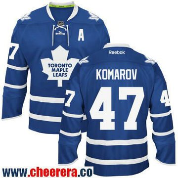 Leo Komarov Toronto Maple Leafs blue jersey