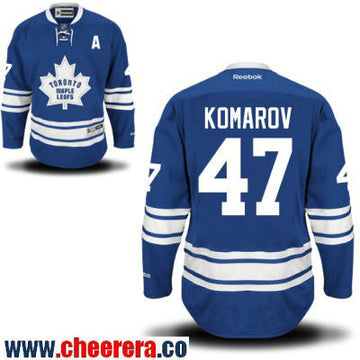 Leo Komarov Toronto Maple Leafs blue Third jersey