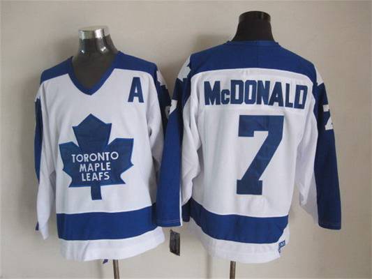Lanny McDonald Toronto Maple Leafs white Throwback jersey