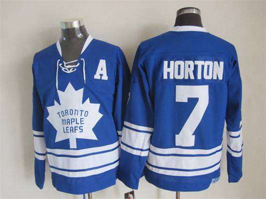 Tim Horton Toronto Maple Leafs blue Third jersey
