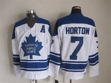 Tim Horton Toronto Maple Leafs white Throwback jersey