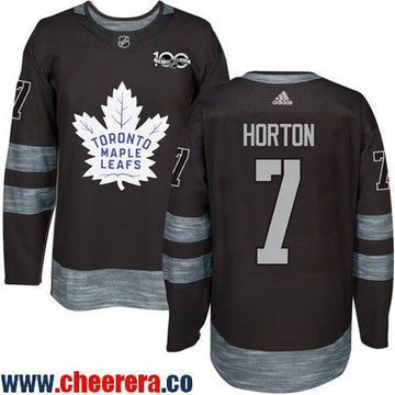 Tim Horton Toronto Maple Leafs black jersey