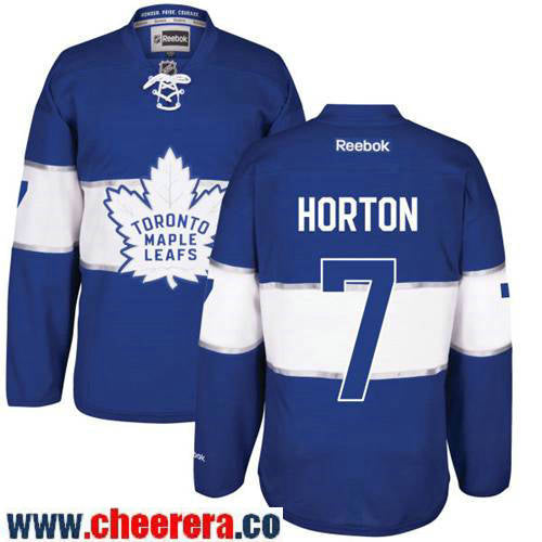 Tim Horton Toronto Maple Leafs blue Classic jersey