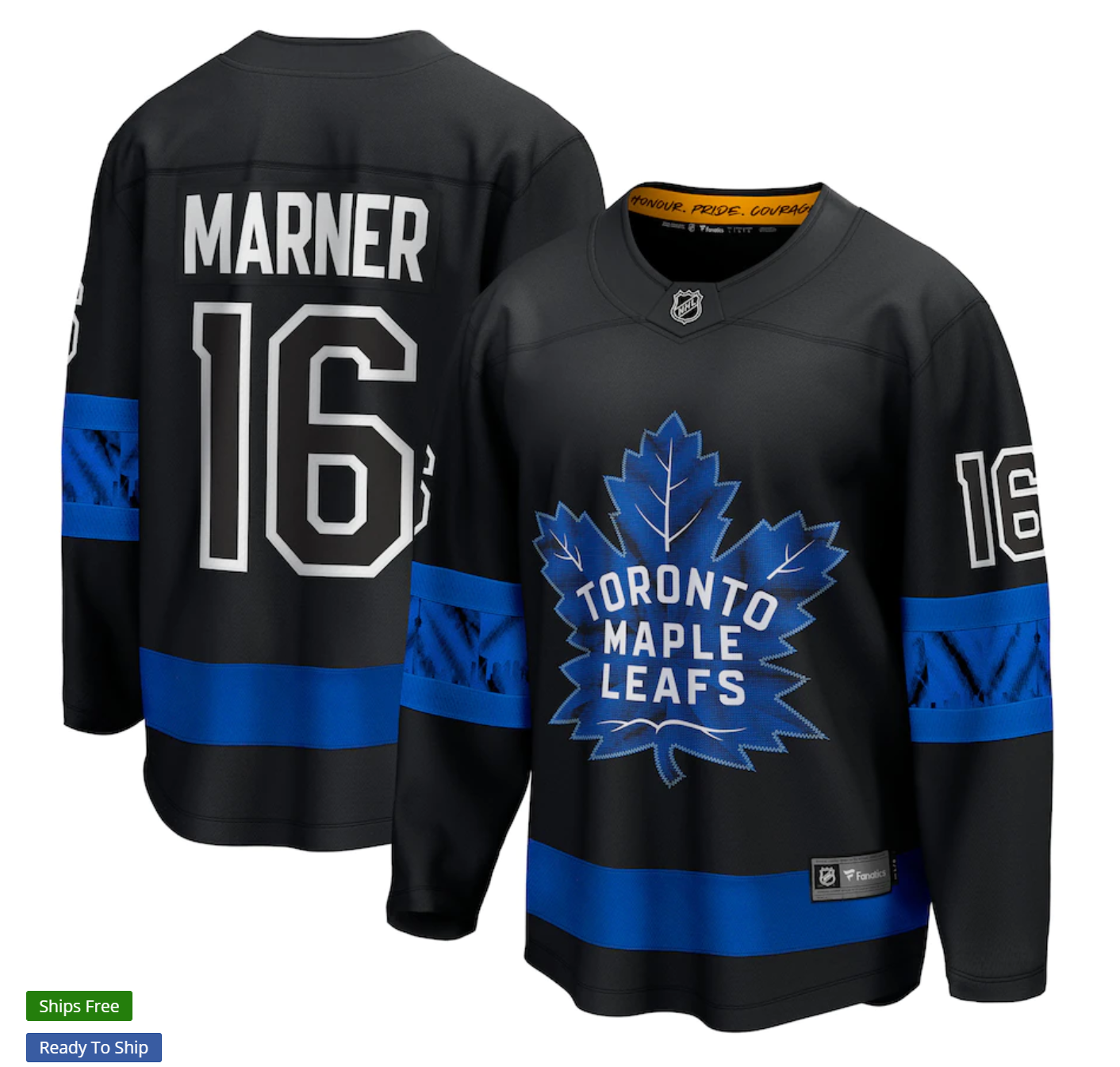 Mitchell Marner Toronto Maple Leafs black jersey