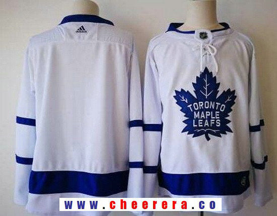 Custom Toronto Maple Leafs white Away jersey