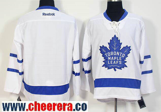 Custom Toronto Maple Leafs white Away jersey