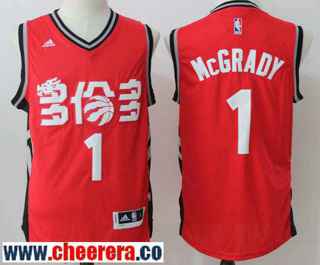 Tracy McGrady Toronto Raptors red jersey