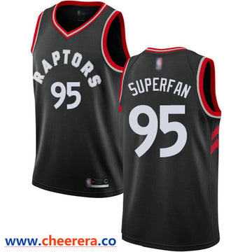 Superfan Toronto Raptors black jersey
