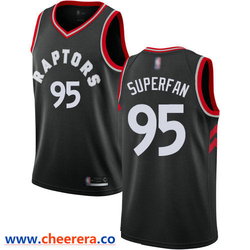 Superfan Toronto Raptors black jersey