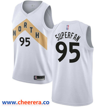 Superfan Toronto Raptors white jersey