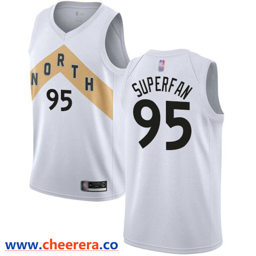 Superfan Toronto Raptors white jersey