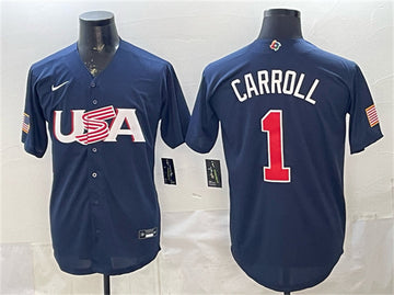USA Corbin Carroll USA Baseball navy Classic jersey