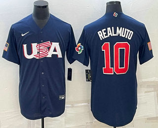 USA JT Realmuto USA Baseball navy Classic jersey