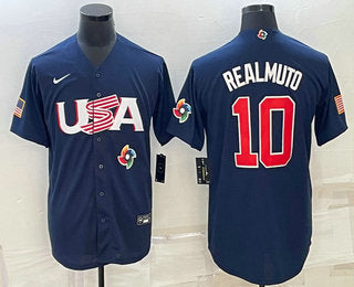 USA JT Realmuto USA Baseball navy Classic jersey