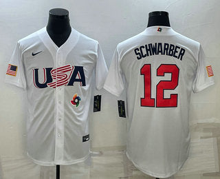 USA Kyle Schwarber USA Baseball white Classic jersey
