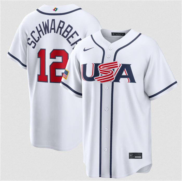 USA Kyle Schwarber USA Baseball white Classic jersey