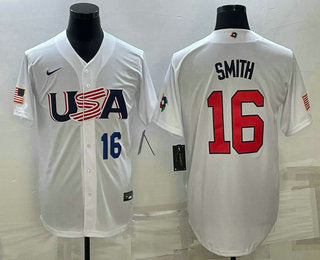 USA Will Smith Number USA Baseball white Classic jersey