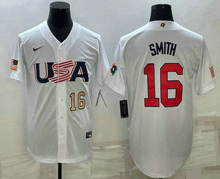 USA Will Smith Number USA Baseball white Classic jersey