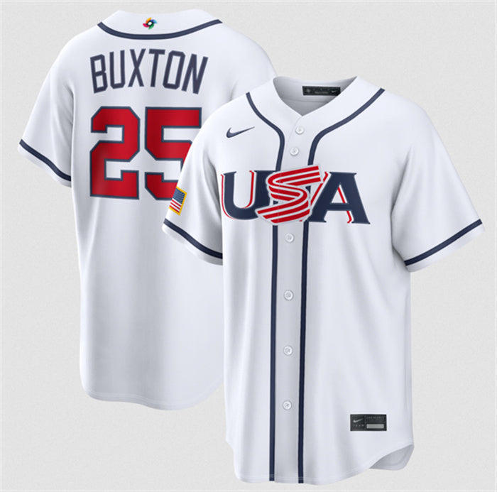 USA Byron Buxton USA Baseball white Classic jersey