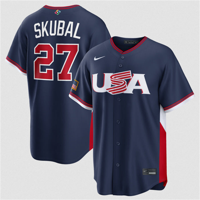 USA Tarik Skubal USA Baseball navy Classic jersey