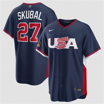 USA Tarik Skubal USA Baseball navy Classic jersey