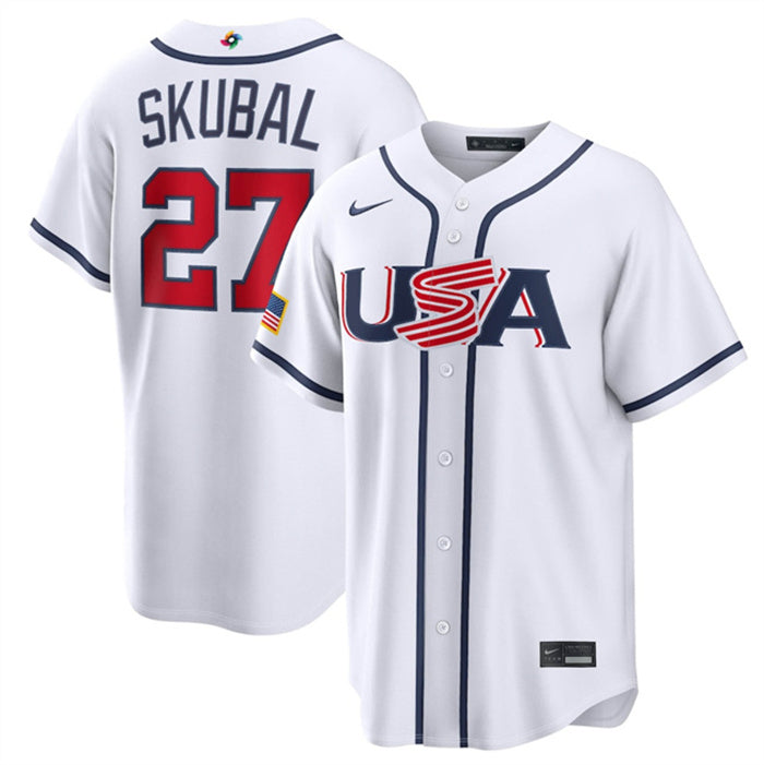 USA Tarik Skubal USA Baseball white Classic jersey