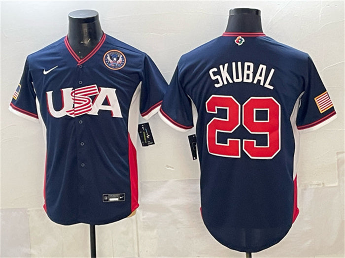USA Tarik Skubal USMNT navy Classic jersey