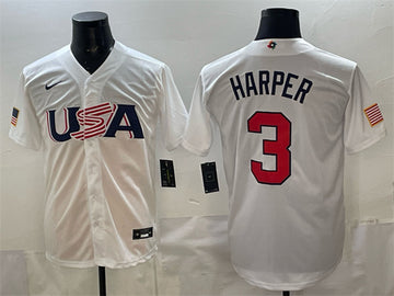 USA Bryce Harper USA Baseball white Classic jersey
