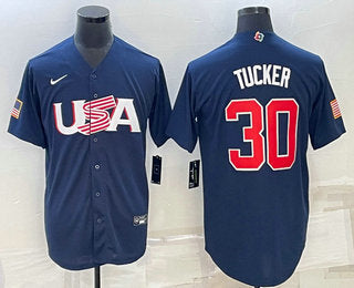 USA Kyle Tucker USA Baseball navy Classic jersey