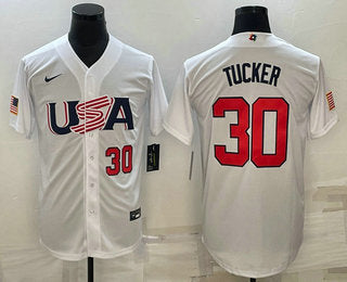 USA Kyle Tucker Number USA Baseball white Classic jersey