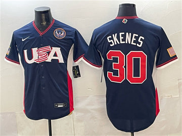 USA Paul Skenes USA Baseball navy Classic jersey