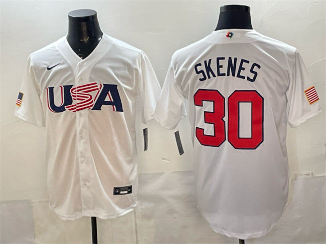 USA Paul Skenes USA Baseball white Classic jersey