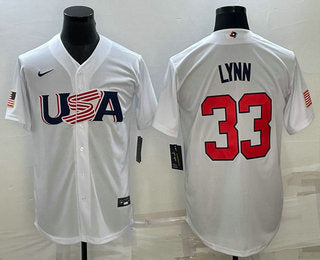 USA Lance Lynn USA Baseball white Classic jersey